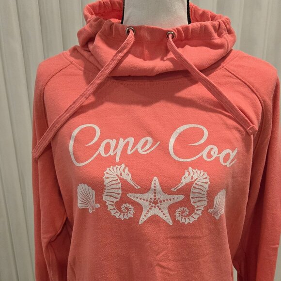 soft as a grape Cape Cod coral pink Sweater turtle neck  large neck sweater L - Picture 1 of 7